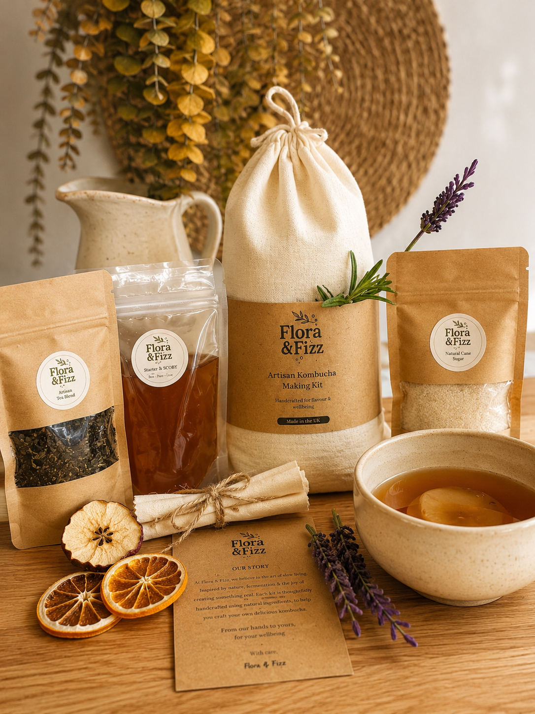 Flora & Fizz Artisan Kombucha Making Kit